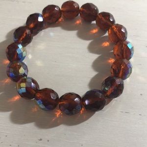Amber iridescent bracelet
